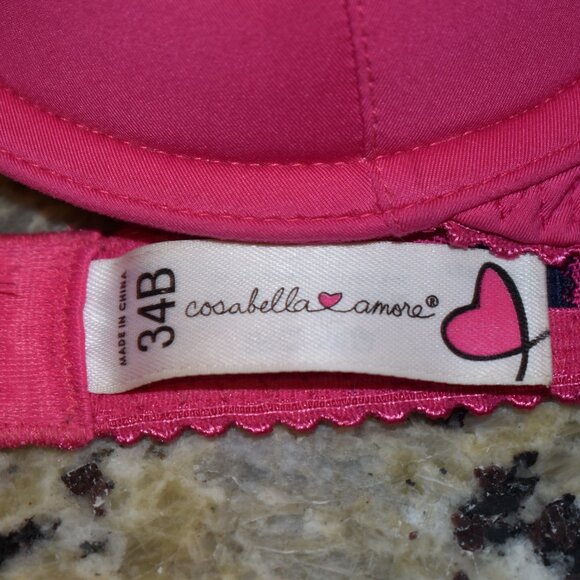 Cosabella Amore Pink Bra Size 34B - Picture 3 of 4